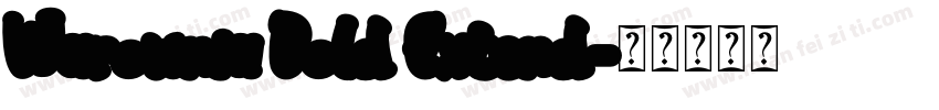 Warownia Bold Extend字体转换